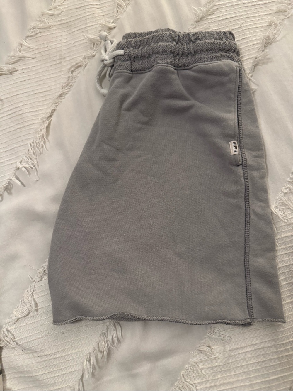 Hollister Light Gray Drawstring Waist Skirt